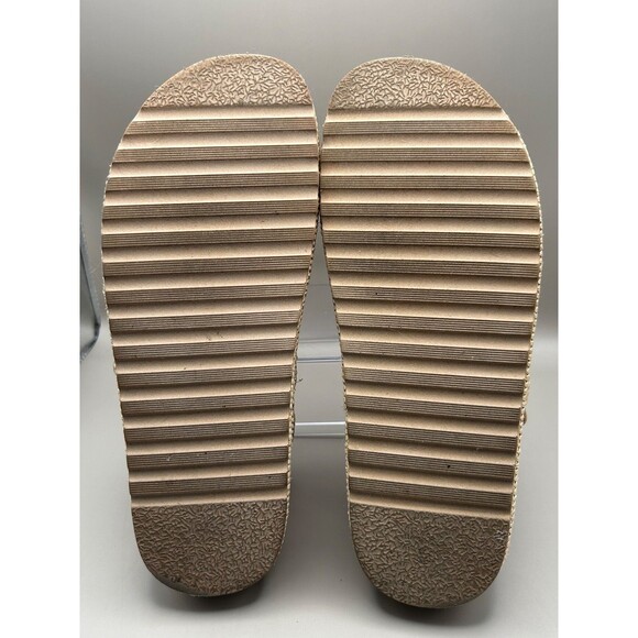 Steve Madden Bigmona Women's Natural Raffia Sandals Casual Platform Size 11 - Picture 6 of 7
